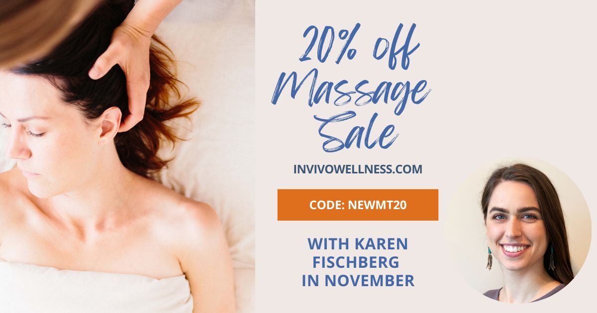 Massage Sale in November